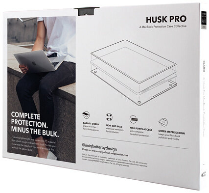 Чехол для ноутбука Uniq для Macbook Pro 16 HUSK Pro CLARO, серый матовый