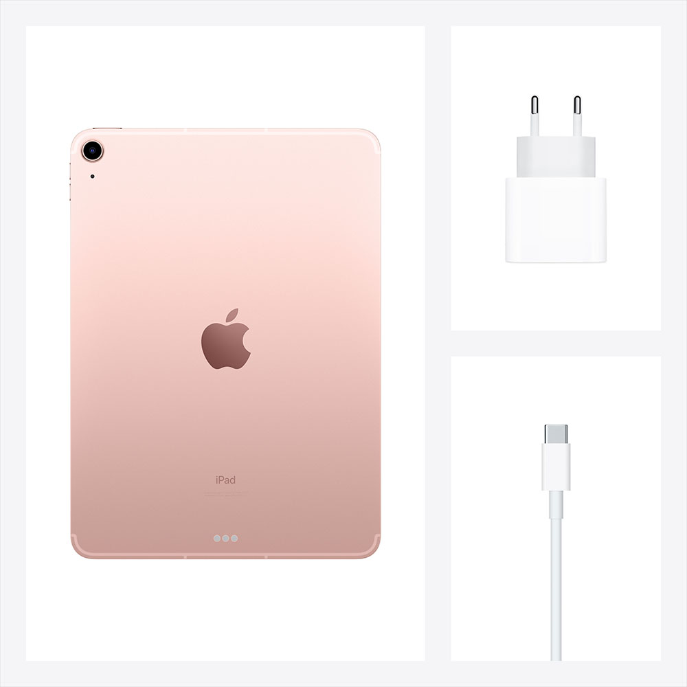Фото — Apple iPad Air Wi-Fi + Cellular 64 ГБ, «розовое золото»