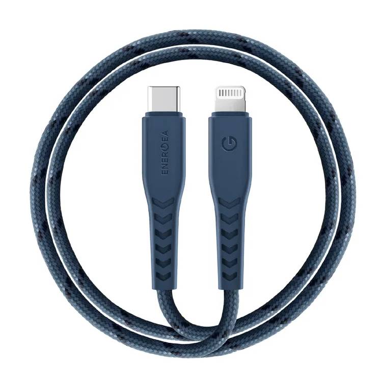 Фото — Кабель EnergEA NyloFlex USB-C to Lightning MFI C94, 1.5м, синий
