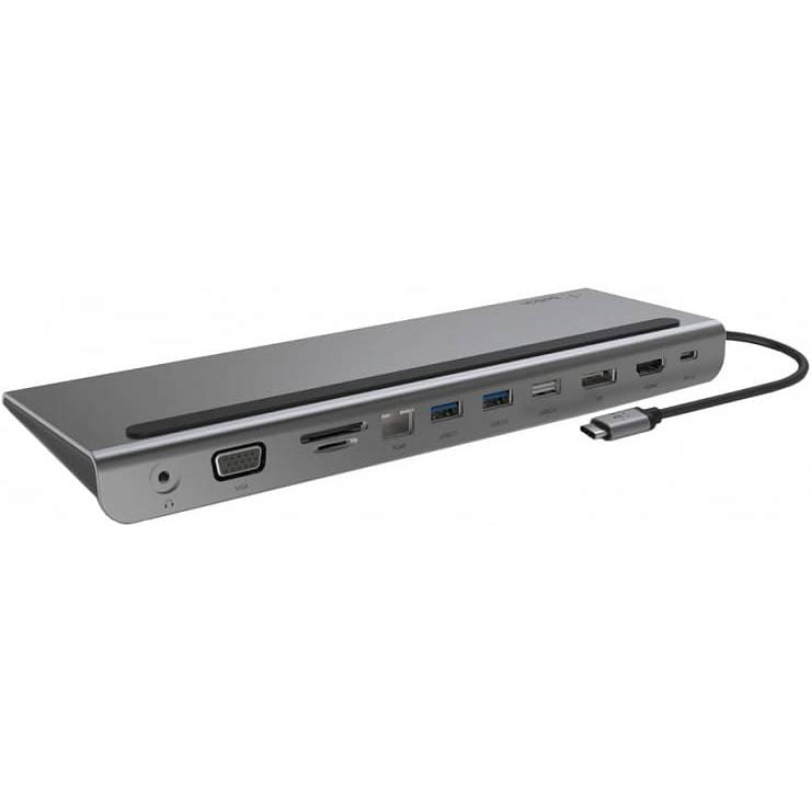 Фото — Док-станция Belkin Connect USB-C Multiport Dock 11 в 1, серый