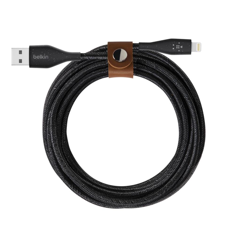Кабель Belkin DURATEK PLUS, Lightning - USB-A, 3м, черный