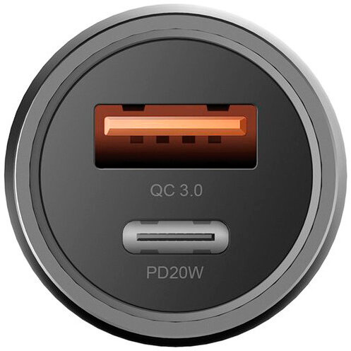 Автомобильное зарядное устройство EnergEA  Alu drive, USB-C - USB-A, серый