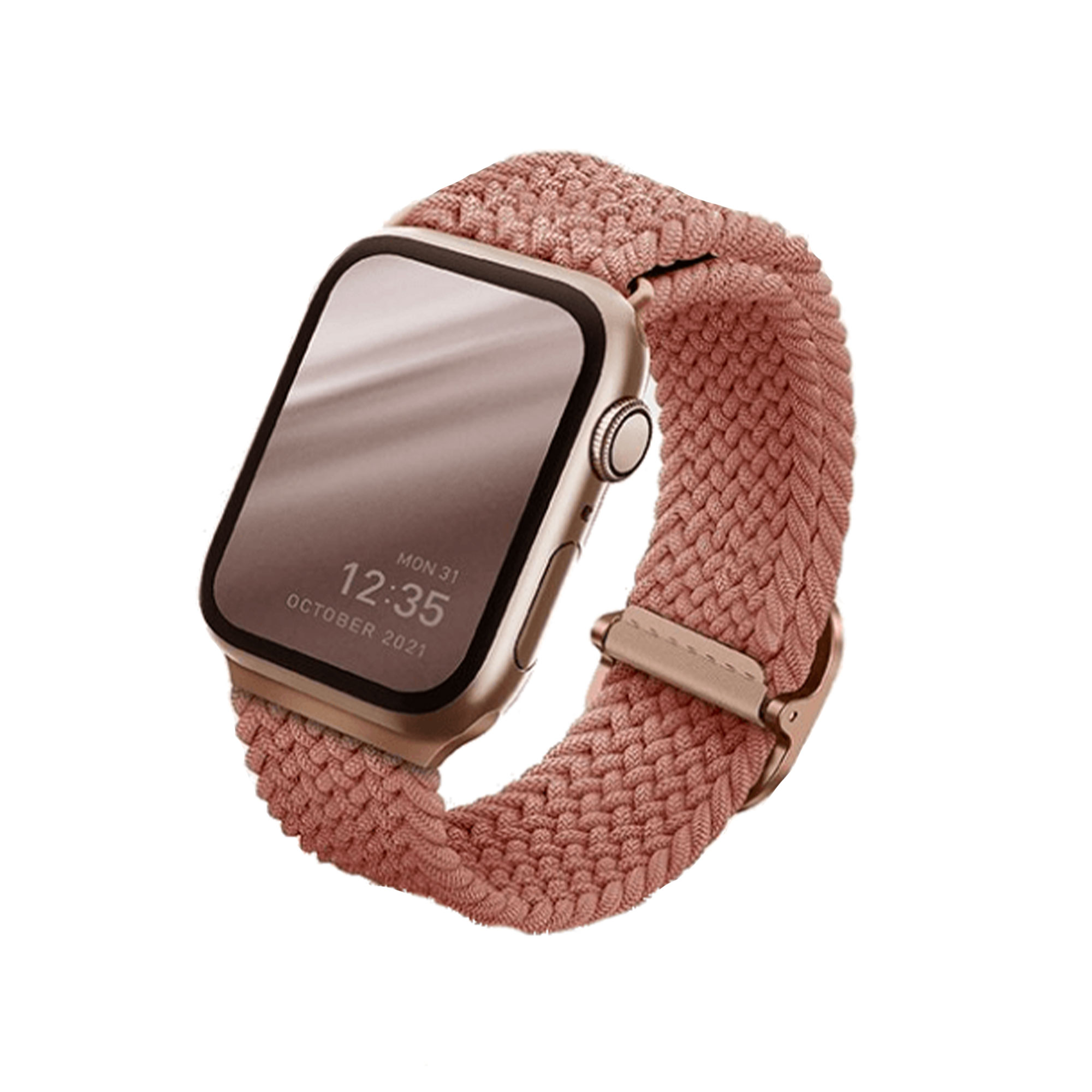 Ремешок для смарт-часов Uniq для Apple Watch 44/42 mm ASPEN Strap Braided, розовый