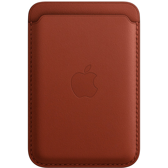 Чехол-бумажник iPhone Leather Wallet with MagSafe, умбра