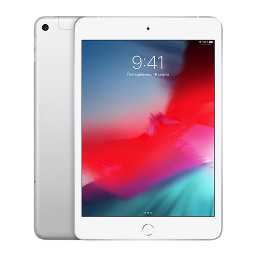Фото — Apple iPad mini 2019 Wi-Fi + Cellular 256 ГБ, серебристый