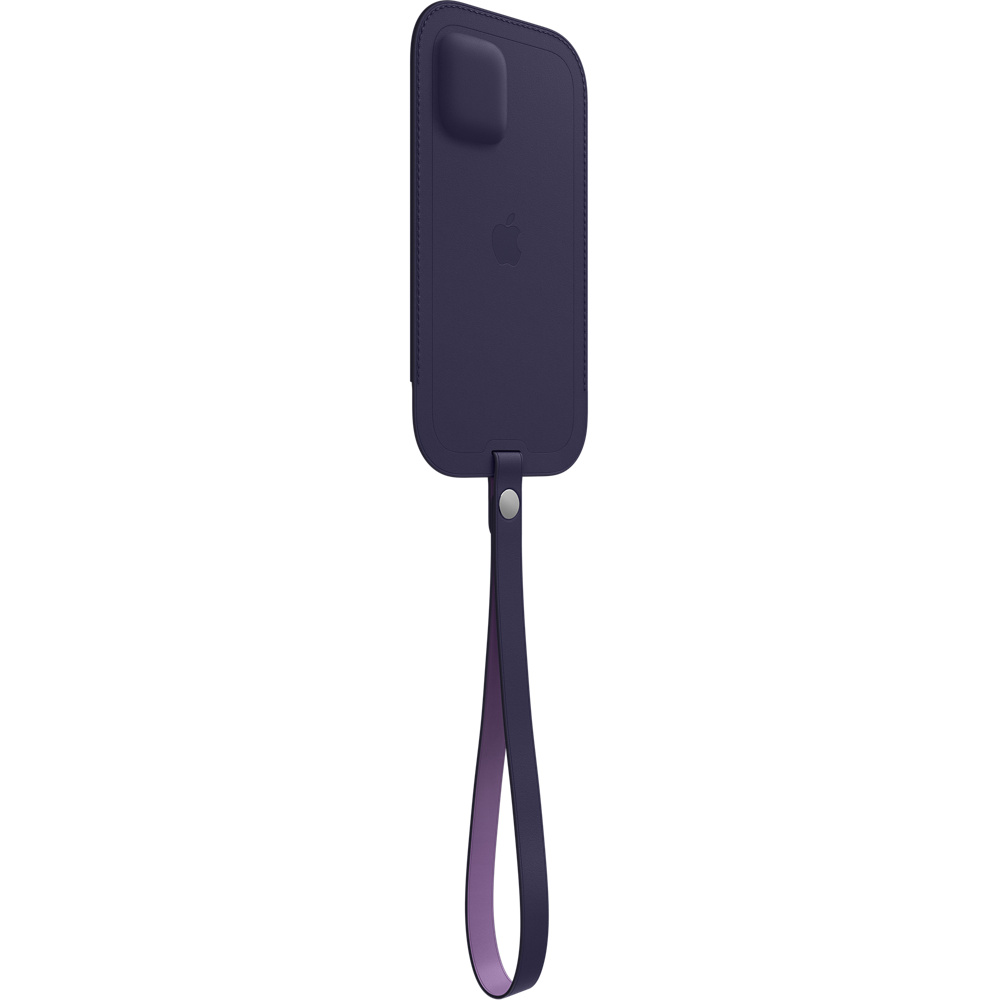 Фото — Чехол для смартфона Apple MagSafe для iPhone 12 Pro Max, кожа, тёмно-фиолетовый