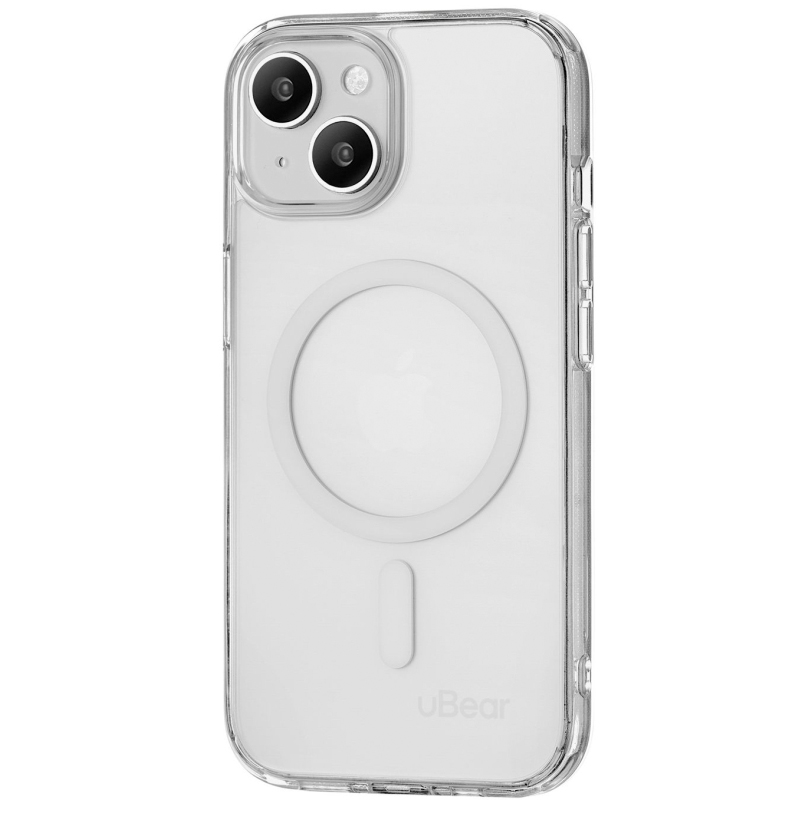 Фото — Чехол для смартфона uBear Real Mag Case для iPhone 15, MagSafe, усиленный, прозрачный