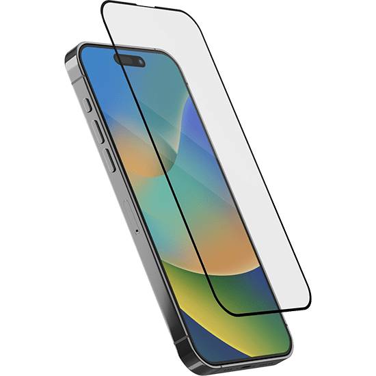 Защитное стекло для смартфона Ubear для iPhone 15 Pro 2023, Extreme 3D, чёрная рамка