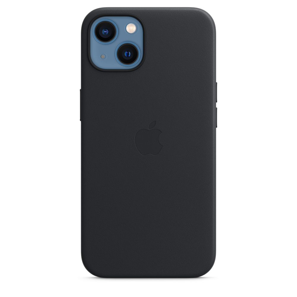 Фото — Чехол для смартфона MagSafe для iPhone 13, кожа, «тёмная ночь»