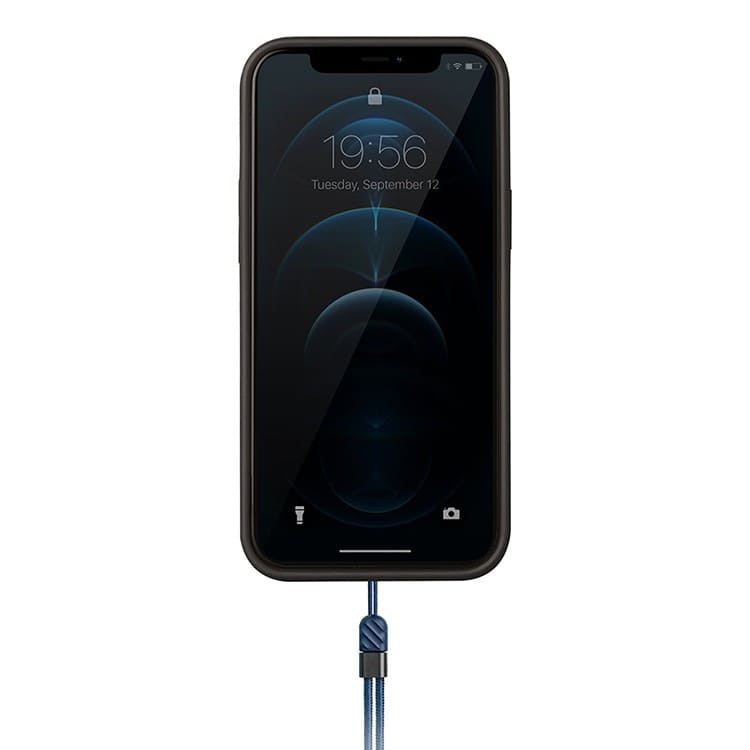 Фото — Чехол для смартфона Uniq для iPhone 12 Pro Max HELDRO + Band DE Anti-microbial, синий