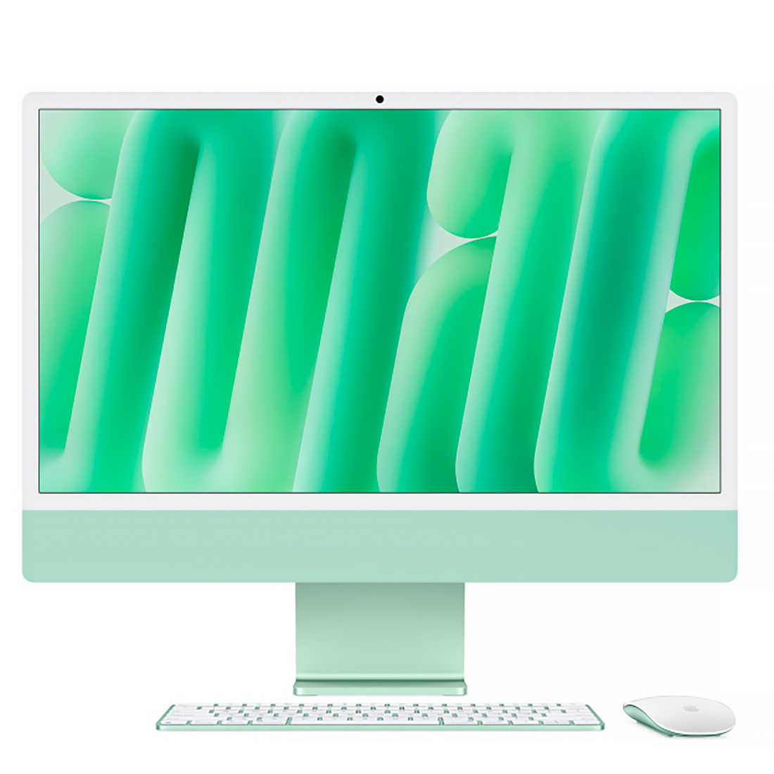 Фото — Apple iMac 24" Retina 4,5K, M4 (10C CPU, 10C GPU, 2024), 24 Гб, 512 Гб, зеленый