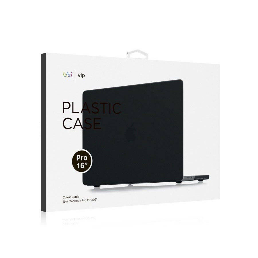 Чехол защитный «vlp» Plastic Case для MacBook Pro 16'' 2021, черный