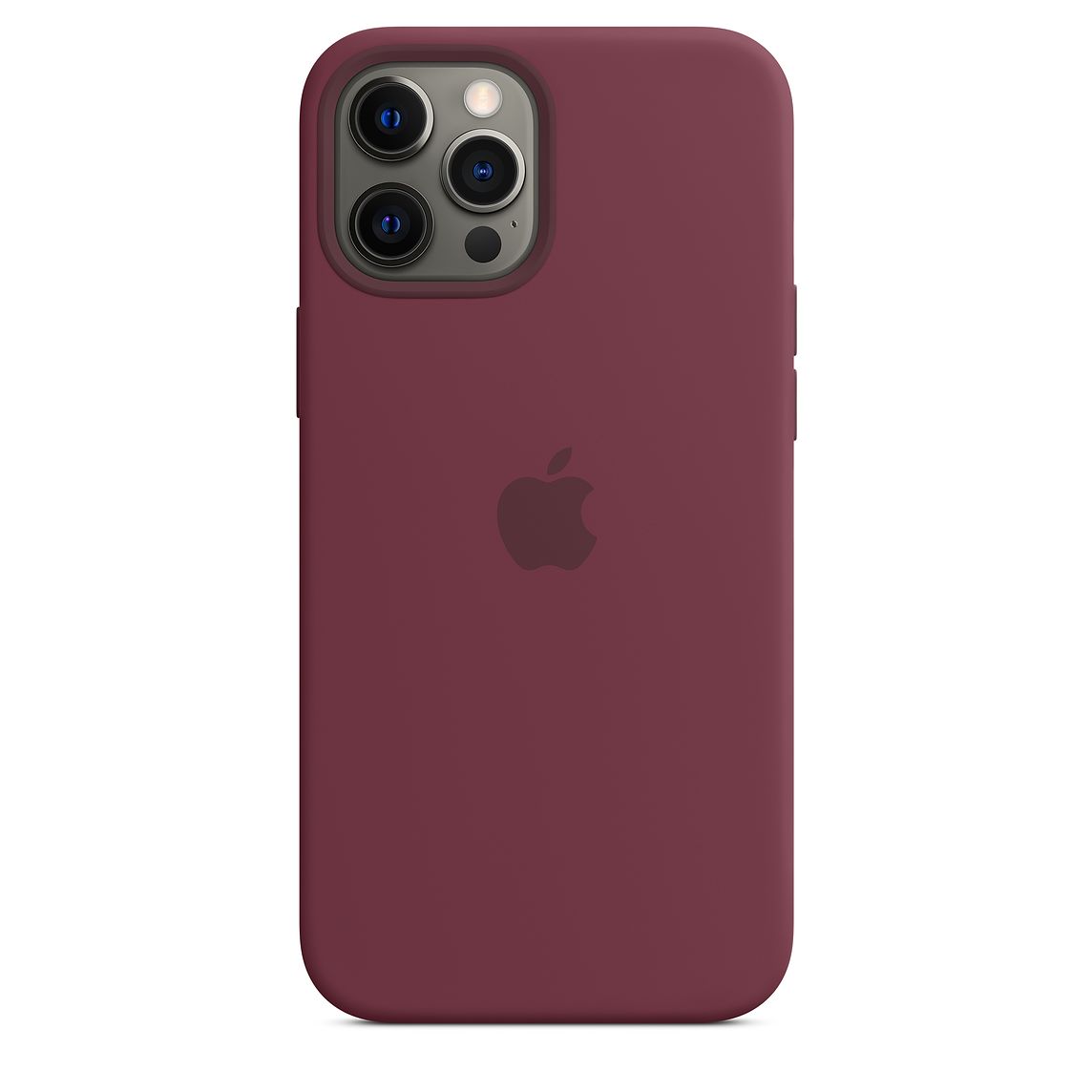 Чехол Apple MagSafe для iPhone 12 Pro Max, силикон, сливовый
