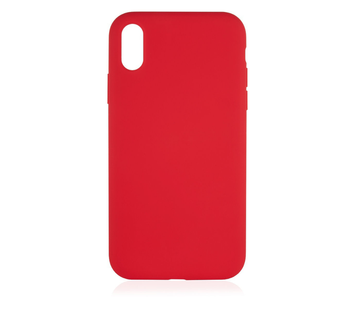 Фото — Чехол защитный VLP Silicone Сase для iPhone XR, красный