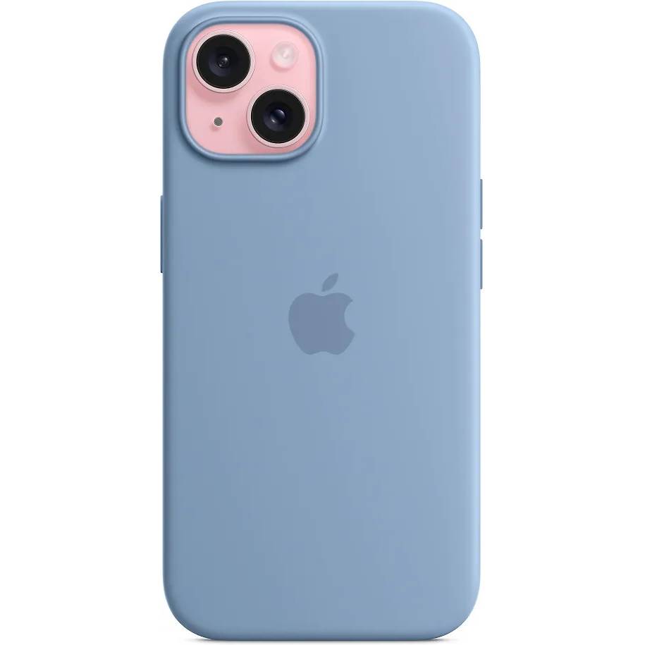Фото — Чехол для смартфона iPhone 15 Silicone Case with MagSafe, Winter Blue