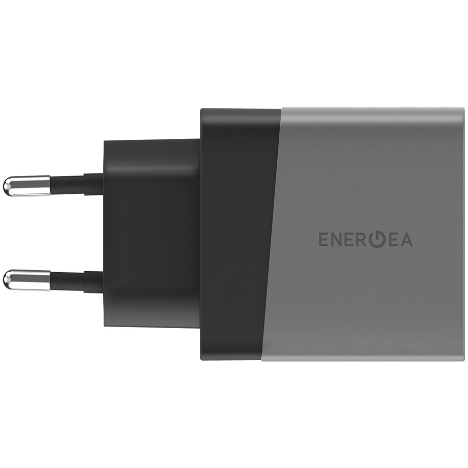 Сетевое зарядное устройство EnergEA Ampcharge USB-C + USB-A, PD, 30 Вт, черный