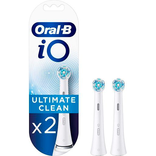 Фото — Насадки для зубной щетки Oral-B iO Ultimate Clean, белый, 2 шт