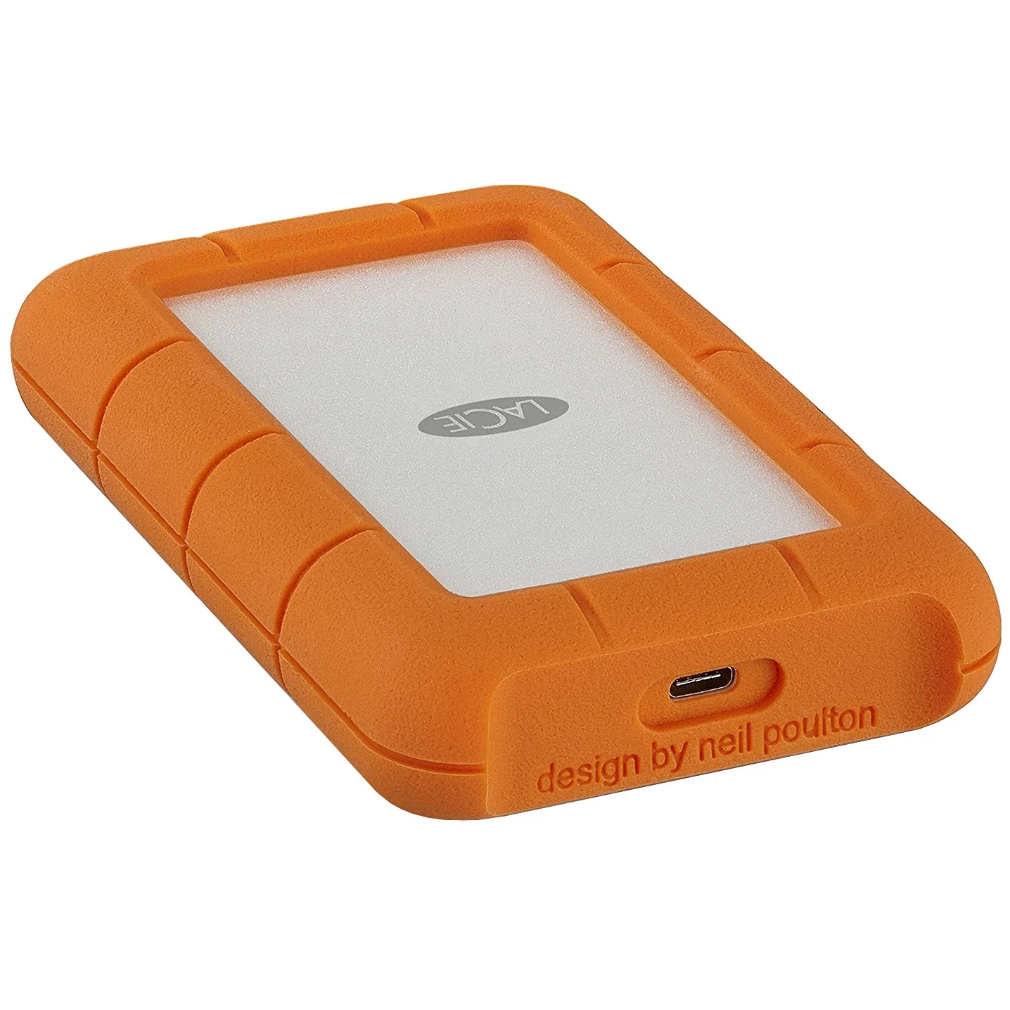 Фото — Внешний накопитель LaCie Rugged, USB-C, 1 TB, оранжевый