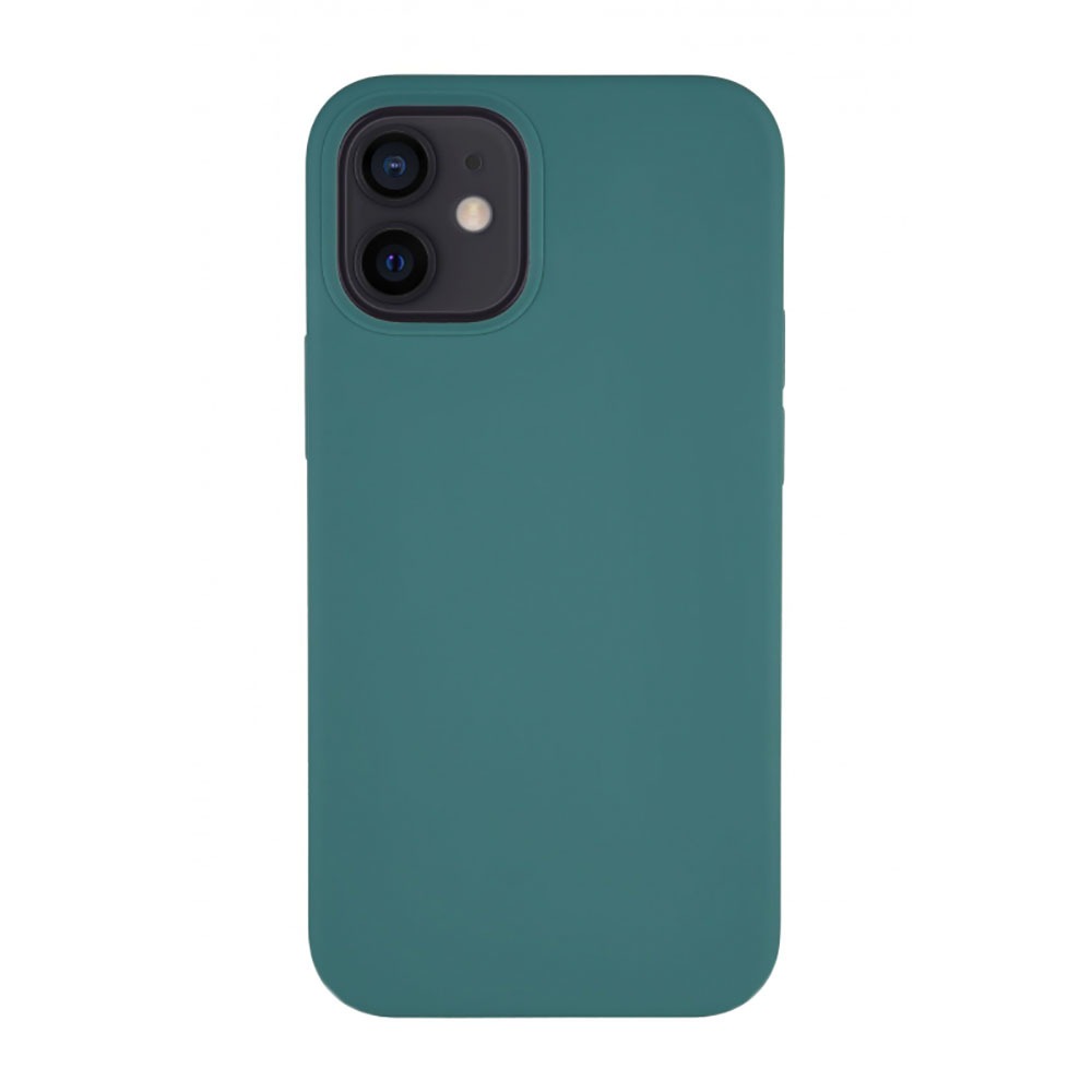 Фото — Чехол защитный vlp Silicone Сase для iPhone 12 mini, темно-зеленый