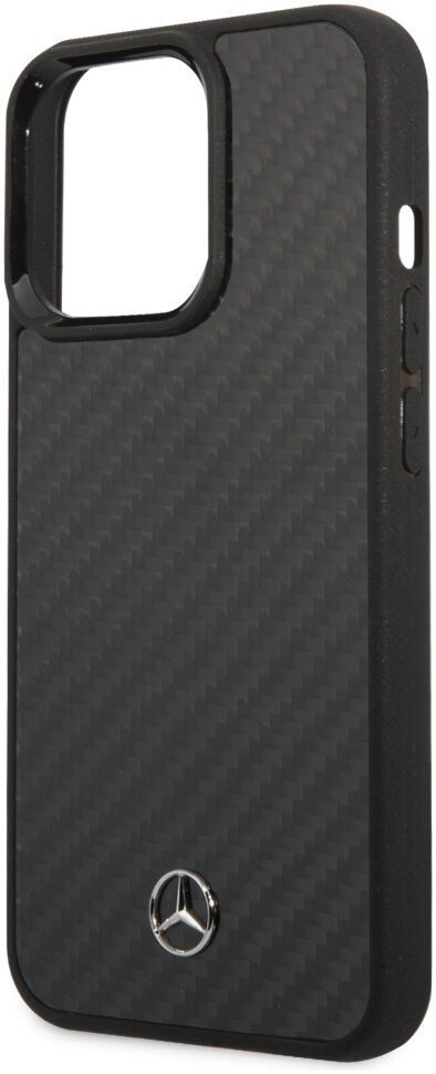 Фото — Чехол для смартфона Mercedes Dynamic Real carbon для iPhone 13 Pro, черный