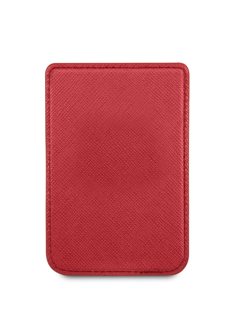 Фото — Чехол для смартфона Guess Wallet Cardslot MagSafe Saffiano Script logo Red
