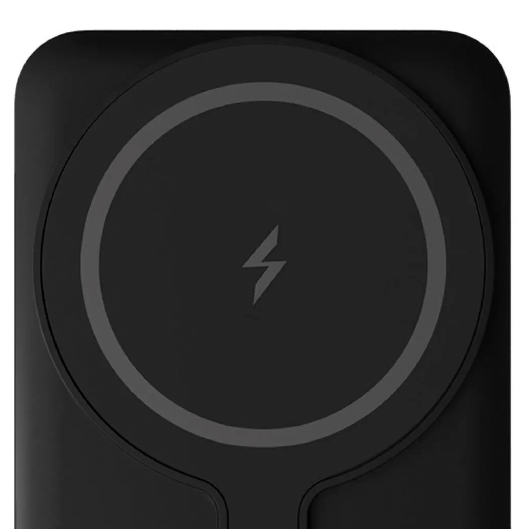 Фото — Беспроводное зарядное устройство Аккумулятор внешний "vlp" MagSafe PowerBank 5000 mAh, 3A, USB-C, черный