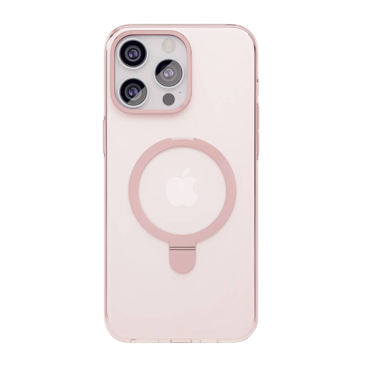 Фото — Чехол для смартфона "vlp" Ring Case с MagSafe подставкой для iPhone 15 Pro Max, розовый