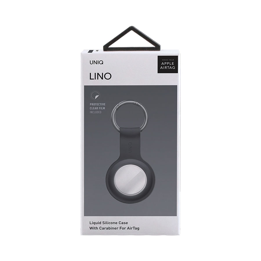 Фото — Чехол для AirTag Uniq Lino для Apple AirTag, серый