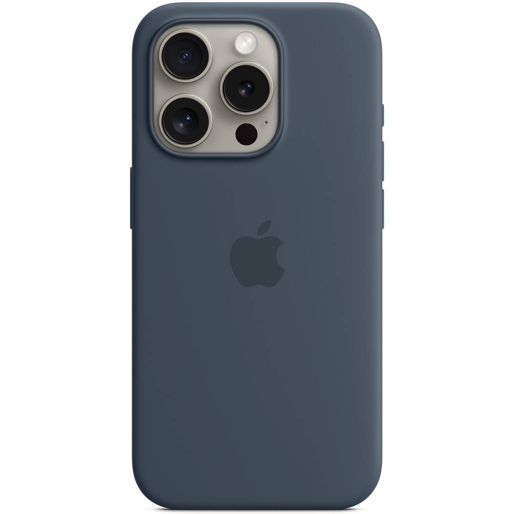 Фото — Чехол для смартфона iPhone 15 Pro Silicone Case with MagSafe, Storm Blue