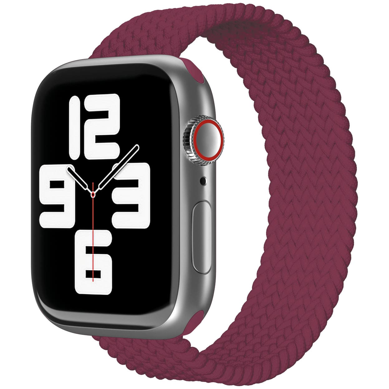 Фото — Ремешок для смарт-часов vlp для Apple Watch 38/40/41, S/M, 2шт, нейлоновый плетёный, «марсала»
