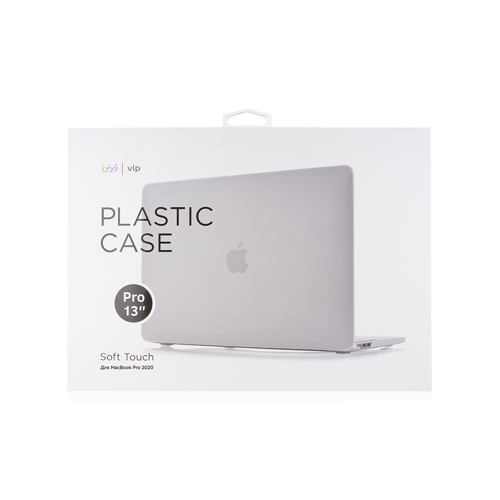 Чехол защитный VLP Plastic Case для MacBook Pro 13" 2020,  прозрачный