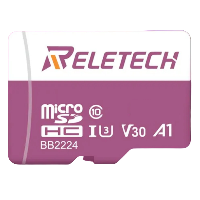 Фото — Карта памяти Reletech MicroSD U3 A1 TF Card 256GB PK, фиолетовый