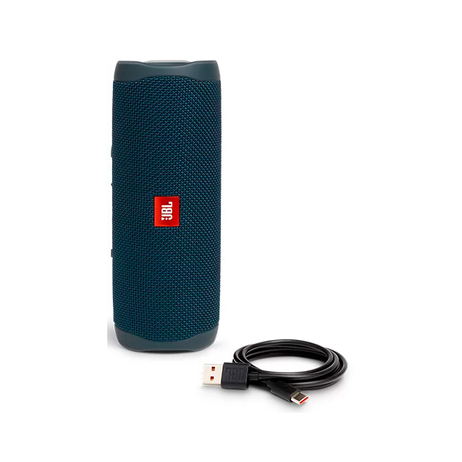 Фото — Портативная акустическая система JBL Flip 5, 20Вт, синий