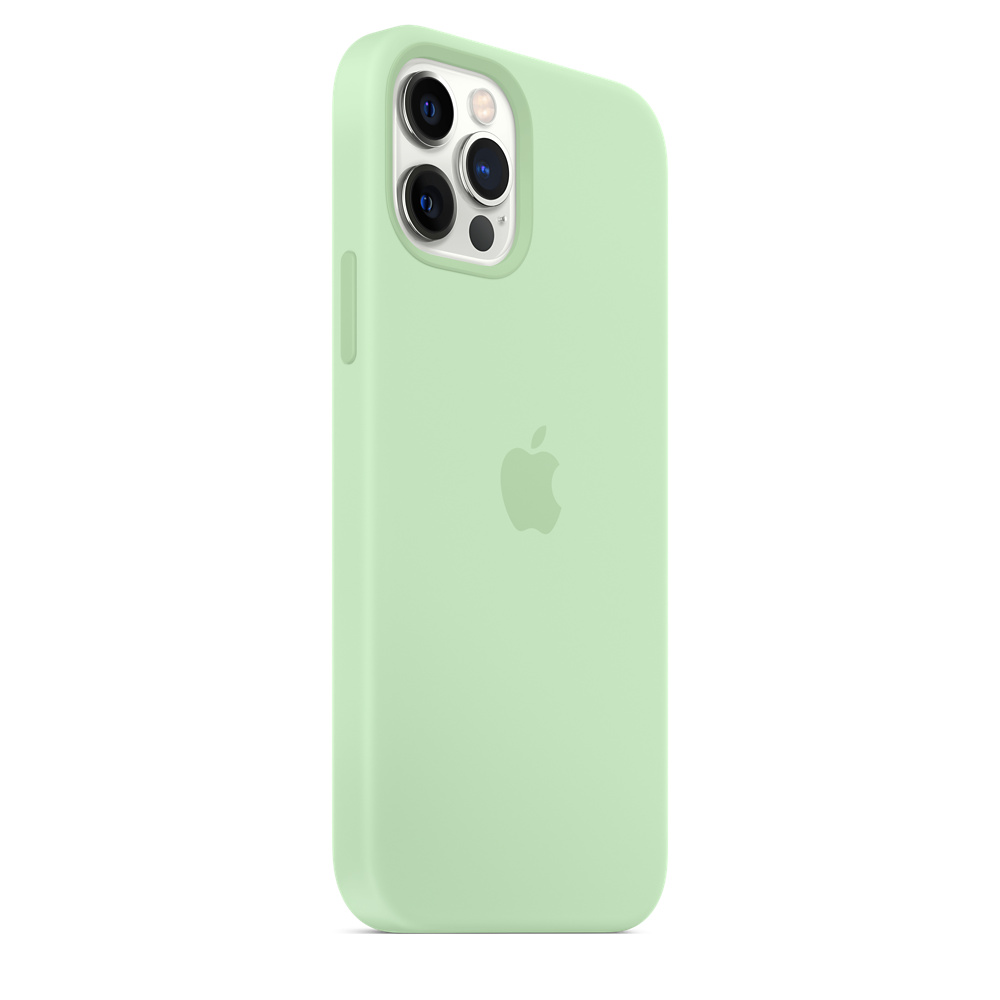 Фото — Чехол для смартфона Apple MagSafe для iPhone 12/12 Pro, cиликон, фисташковый