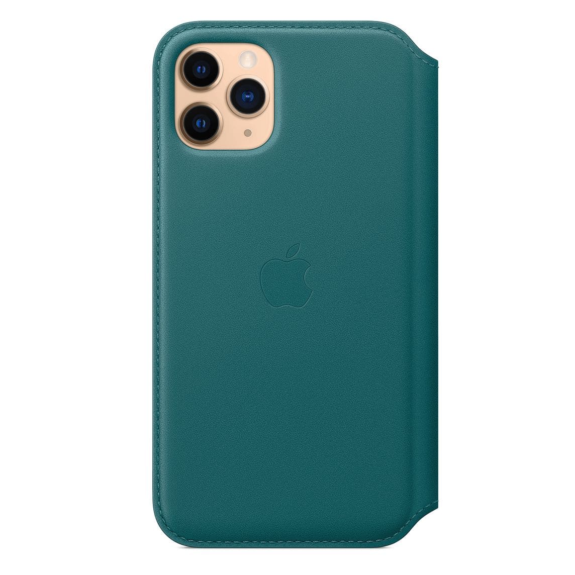 Фото — Чехол для смартфона Folio для iPhone 11 Pro, кожа, «зеленый павлин»