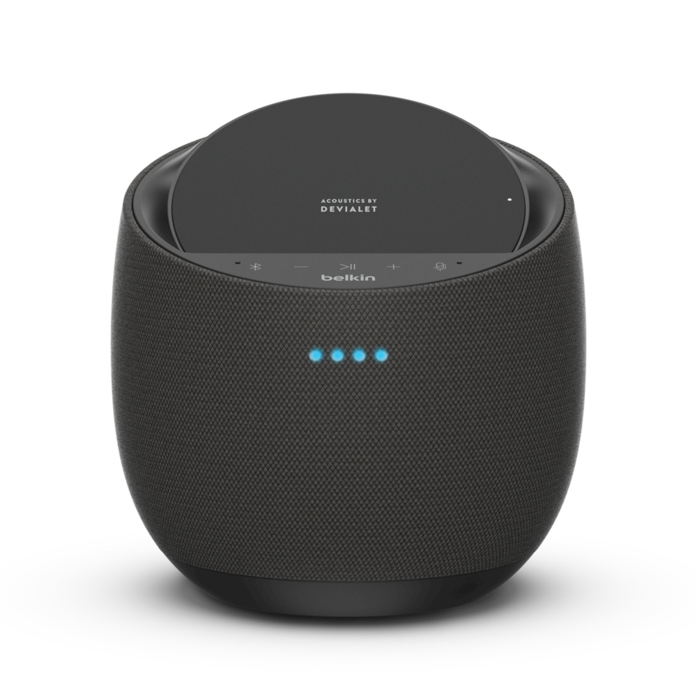 Фото — Смарт-динамик Hi-Fi Belkin + БЗУ, голосовый помощник Alexa + AirPlay2, черный