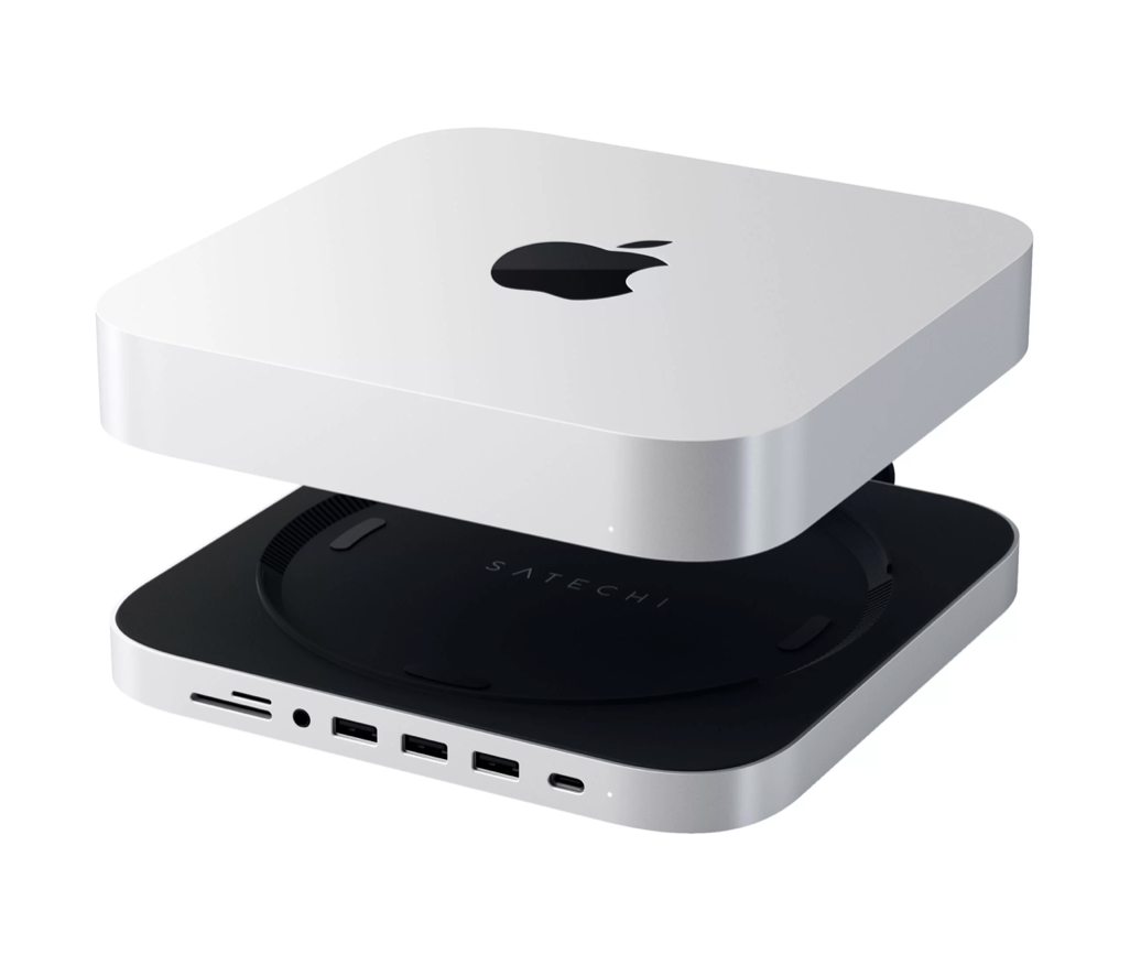 Satechi Mac Mini Stand & Hub для Mac Mini, серебристый