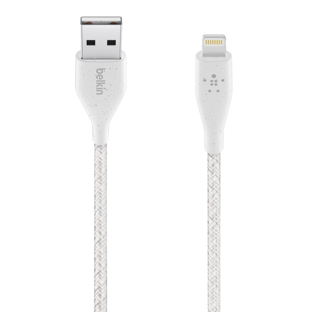 Фото — Кабель Belkin DURATEK PLUS, Lightning - USB-A, 3м, белый