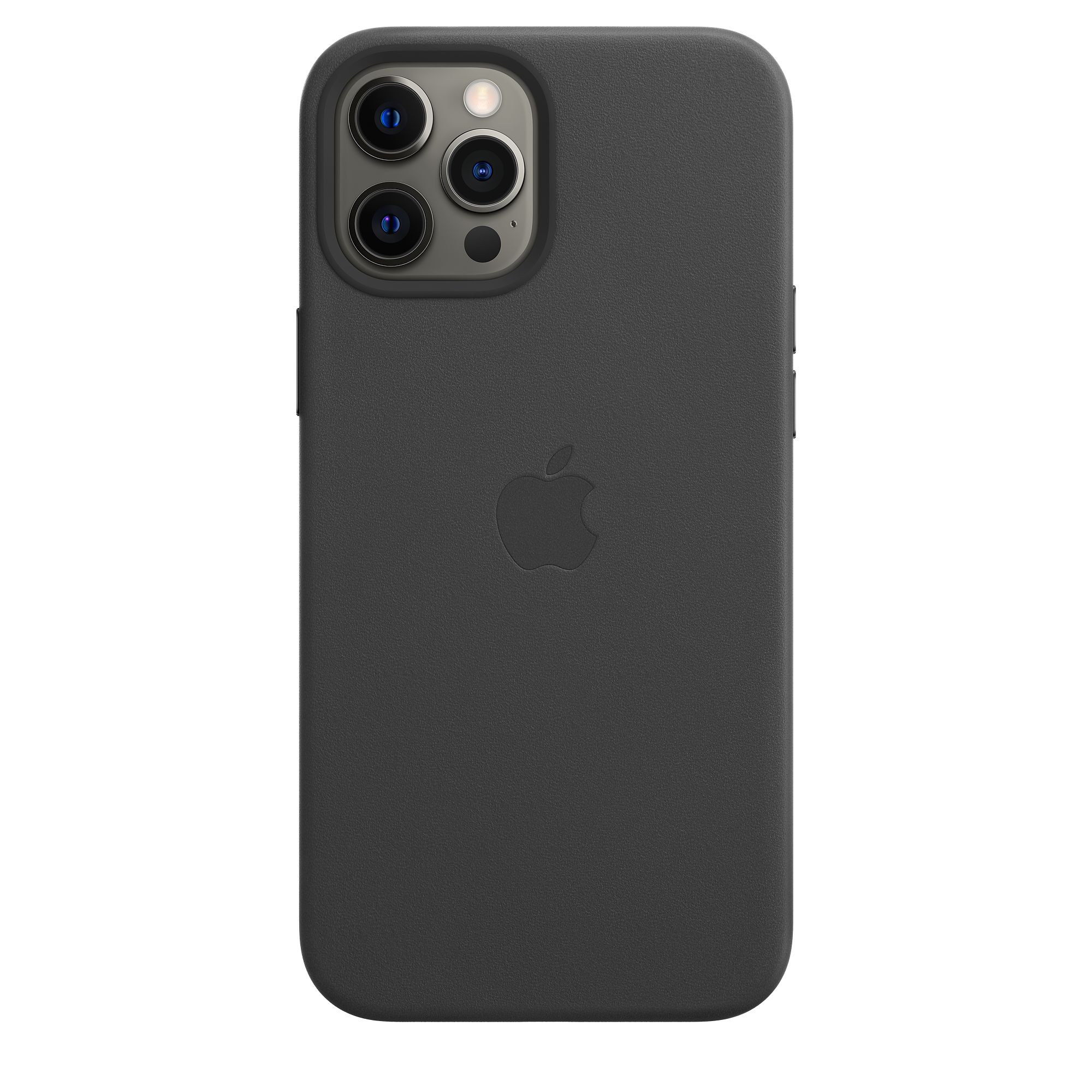 Фото — Чехол Apple MagSafe для iPhone 12 Pro Max, кожа, чёрный
