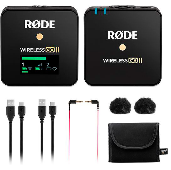 Фото — Микрофон Rode Wireless GO II Single Compact Digital 2.4 GHz Mic System/Recorder, черный