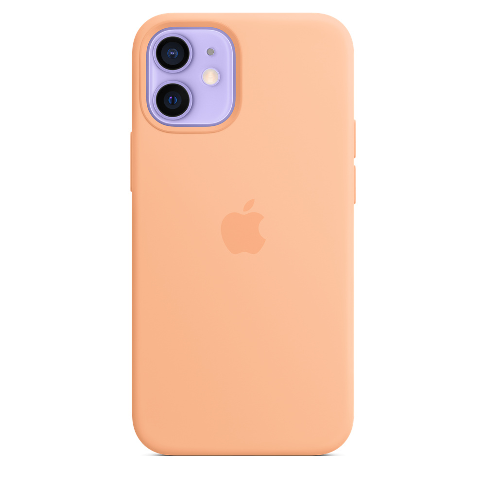 Фото — Чехол для смартфона Apple MagSafe для iPhone 12 mini, cиликон, светло-абрикосовый