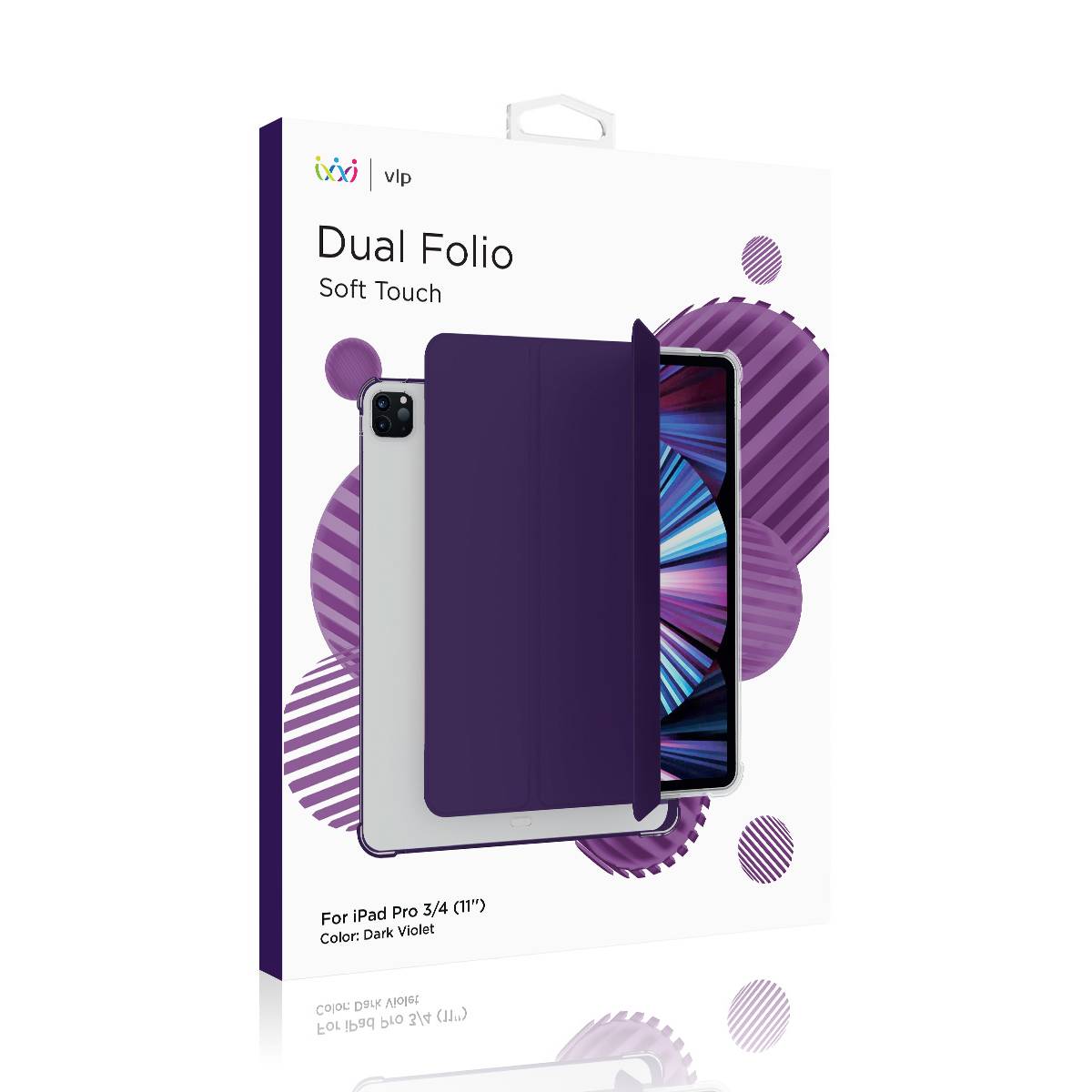 Фото — Чехол для планшета "vlp" Dual Folio для iPad Pro 4 (11''), темно-фиолетовый