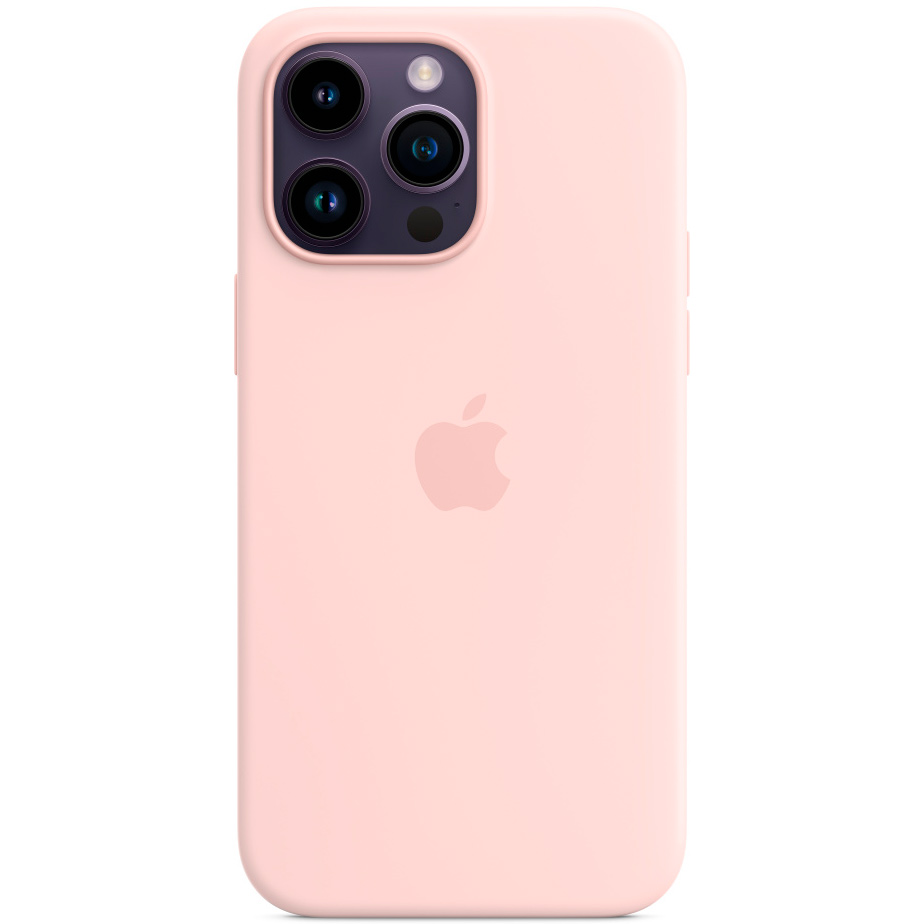 Фото — Чехол для смартфона iPhone 14 Pro Max Silicone Case with MagSafe, «розовый мел»