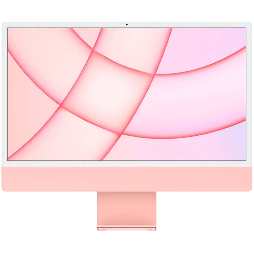 Фото — Apple iMac 24" Retina 4,5K, (M1 8C CPU, 8C GPU), 8 ГБ, 512 ГБ SSD, розовый