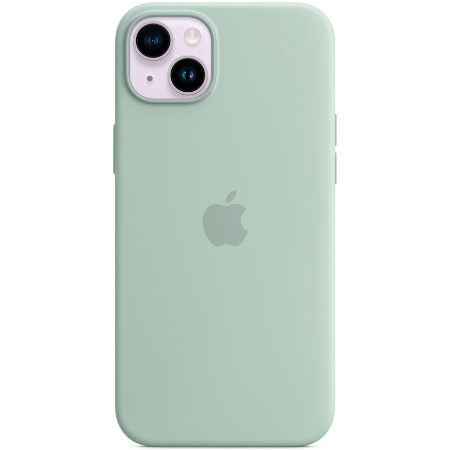Чехол для смартфона iPhone 14 Plus Silicone Case with MagSafe, светло-зеленый
