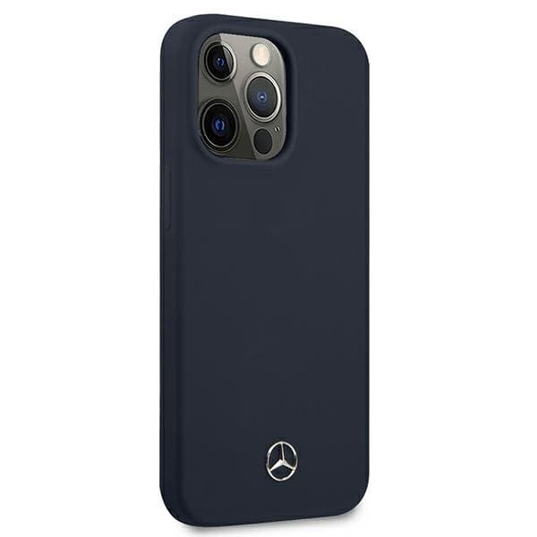 Фото — Чехол для смартфона Mercedes Liquid silicone для iPhone 13 Pro Max, синий