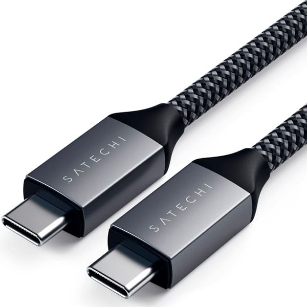 Кабель Satechi USB-C - USB-C, 100W Charging Cable, 2м, нейлон, «серый космос»