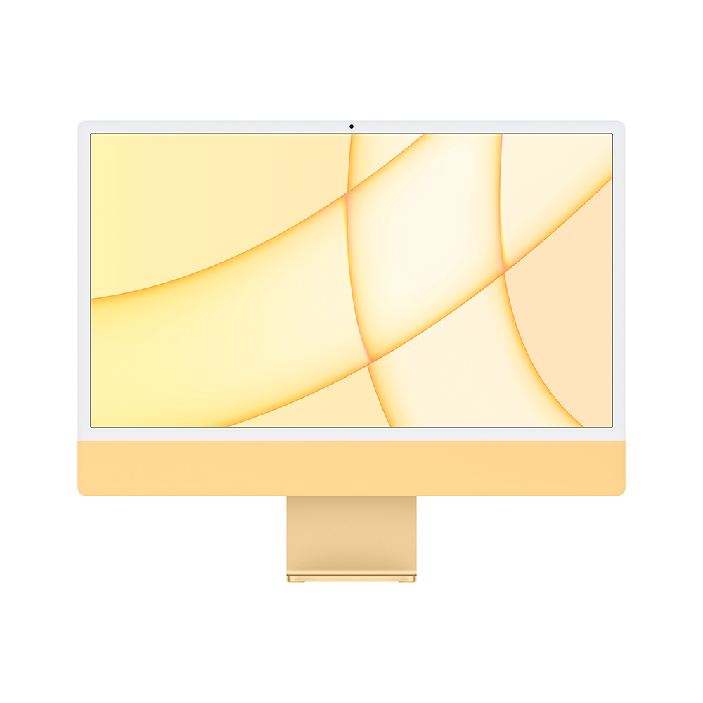 Фото — Apple iMac 24" Retina 4,5K, (M1 8C CPU, 8C GPU), 8 ГБ, 256 ГБ SSD, жёлтый