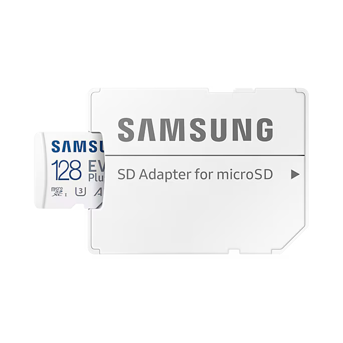 Фото — Карта памяти Samsung EVO Plus microSDXC (с адаптером), 128 Гб