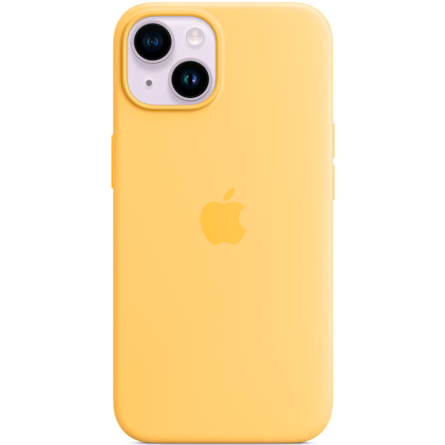 Фото — Чехол для смартфона iPhone 14 Silicone Case with MagSafe, «солнечный свет»